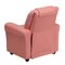 Emma and Oliver Contemporary Kids Recliner with Cup Holder and Headrest